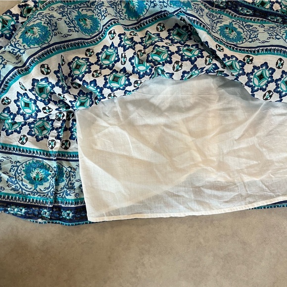 Lucky Brand Blue and Green Patterned Maxi Dress. XL. New without tag - Picture 7 of 15